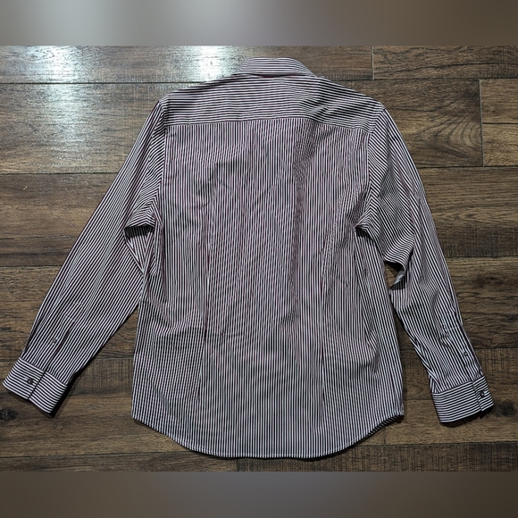 Robert Graham Luther Dress Shirt Men XL Burgundy Stripe Button Long Sleeve NWT - Picture 11 of 16